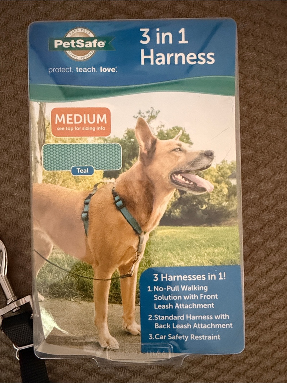 PetSafe Teal 3-in-1 Dog Harness - Medium